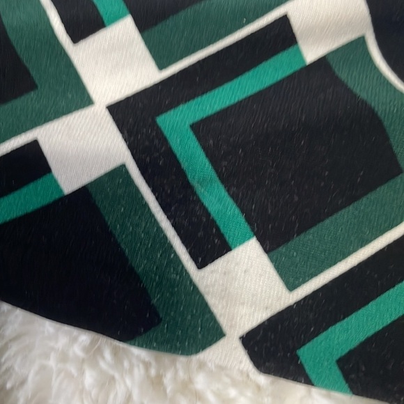 White House Black Market Black, Green and white‎ dress - Picture 5 of 5